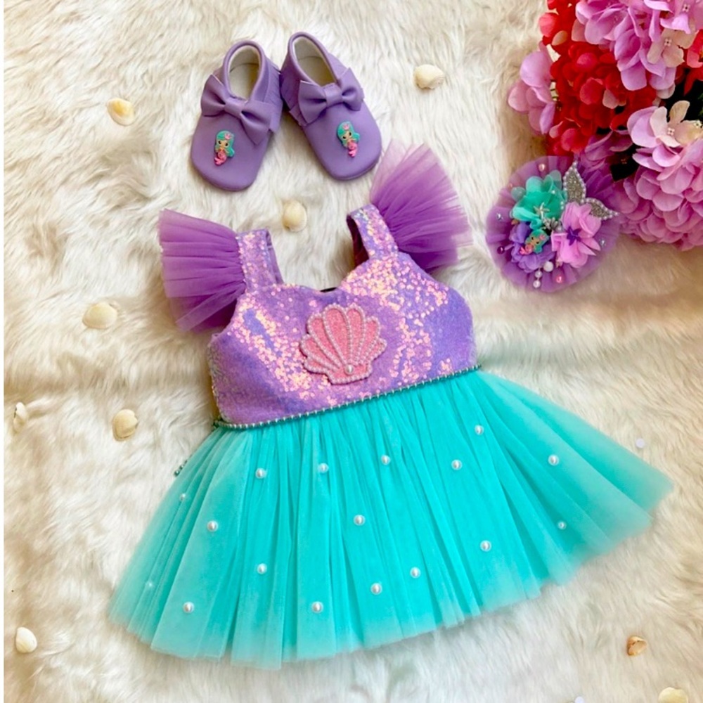 Mermaid dress  for baby girl ( sold out)